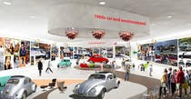 Graphic Design Entri Peraduan #41 for Illustrate an interior with visitors and attractions for a modern VW Beetle museum