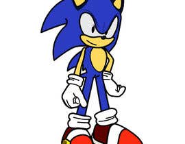 #6 for Draw Sonic the Hedgehog in Ahoodie Avatar style af FauziaT
