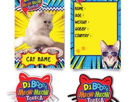 Nambari 19 ya Cat’s Trading Card design na shrabanty