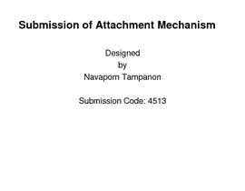 Nambari 26 ya NASA Contest: Design an Attachment Mechanism na JJJern