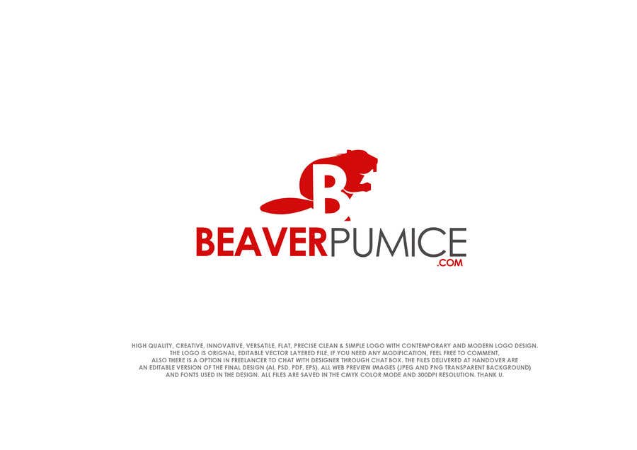 Συμμετοχή Διαγωνισμού #230 για                                                 Logo Beaver Pumice - Custom beaver logo
                                            