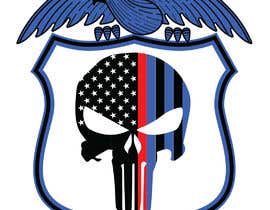 #7 para I need a punisher symbol design, with a blue line (pro-law enforcement) To summarize it should be a pro-law enforcement design, with the punisher symbol. Be creative....I’m looking for an intricate design. de Clippingadobe