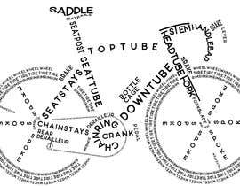 #6 cho Road Bicycle designed with the names of the bicycle parts bởi NonverbDaza