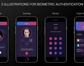 #18 ， 3 Illustrations for Biometric Authentication( Identity Security ) App 来自 solankisagar97