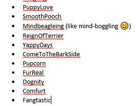 #3 สำหรับ I need a name for a Dog Related Blog, .com &amp; .co.uk domains must be available โดย minimerlin100