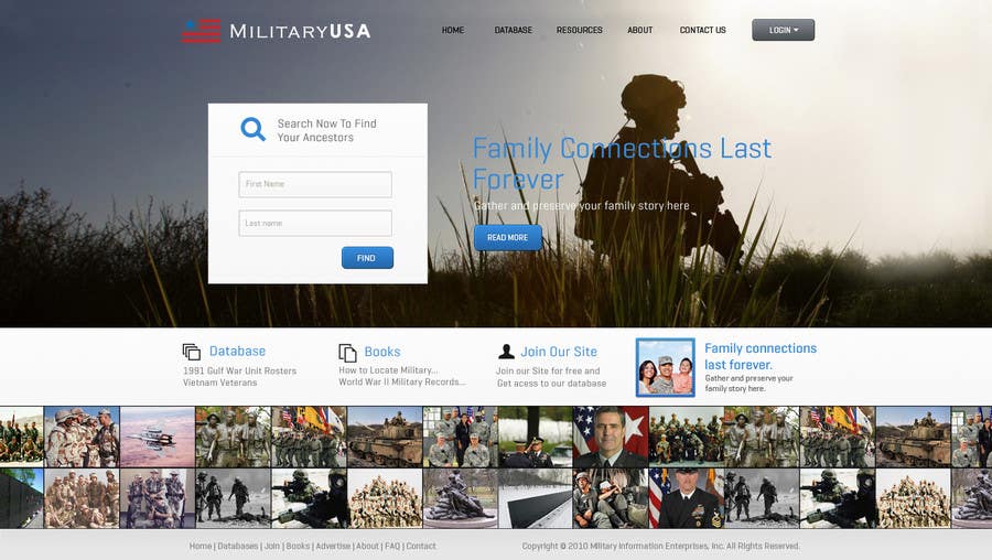 Intrarea #39 pentru concursul „                                                Website Design for MilitaryUSA.com
                                            ”