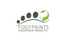 Nro 177 kilpailuun Logo Design for Footprints Voluntour Travel Tv käyttäjältä rohitnav