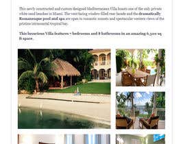 #5 pёr Graphic design email ad for High end vacation rentals nga silvia709