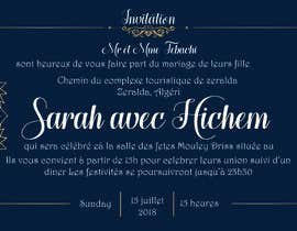 #52 dla Design a wedding invitation Flyer przez tumpatahmina2018