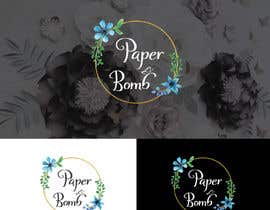 #37 for Logo for paper flower business- Paper Bomb by sharminbohny