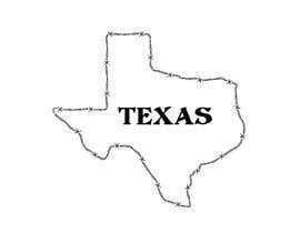#9 para State of Texas Outline T-Shirt Design por littlenaka