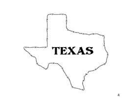 #10 para State of Texas Outline T-Shirt Design por littlenaka