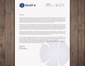 #8 dla Letterhead design for Levelx 2018-June przez rashedul070