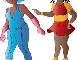 #28 cho Draw a Duo Super Hero African American Anime Female Characters bởi mitunshivkumar