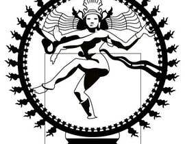 #11 for Draw a vector image of Nataraja (Dancing Shiva) in black and white by palashbdlive
