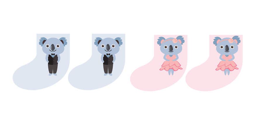 Συμμετοχή Διαγωνισμού #2 για                                                 Design Koala baby Socks *READ INSTRUCTIONS CAREFULLY*
                                            