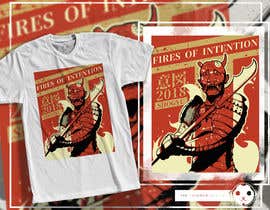 nº 26 pour Samurai Fires of Intention Shirt Design par adingph 