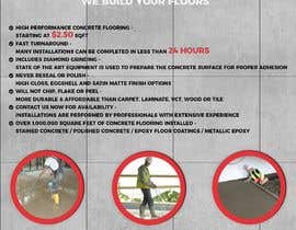 #11 for Create a Flyer For Hercules Concrete Floors by TUKU22