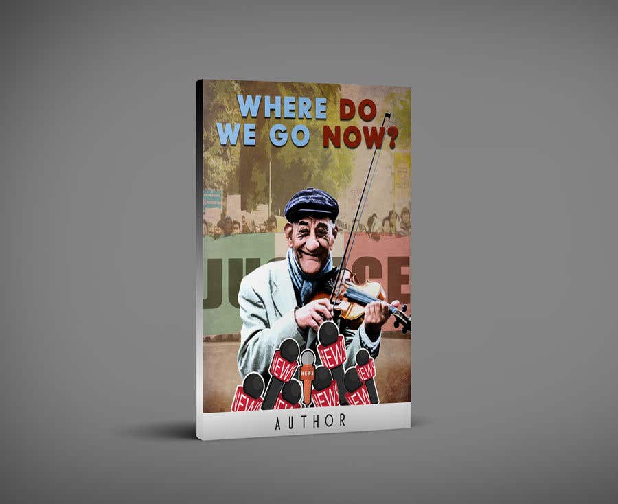 Proposition n°44 du concours                                                 Book Cover Cartoon (Where do we go now?)
                                            