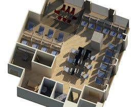 #8 for Design NEW office base on layout in 3D and new proposed floor layout af Ab0mar