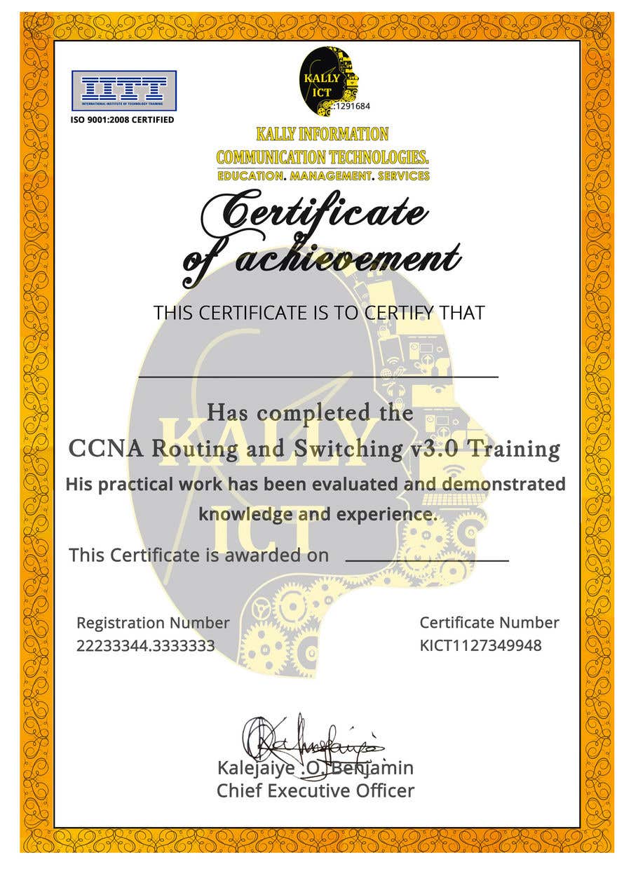 Konkurrenceindlæg #47 for                                                 Training Certificate Design
                                            