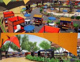 #19 for 3D render of a street food market av misalpingua03