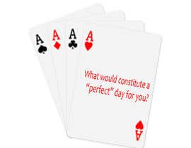 #21 for Design playing cards size card with a simple question on each card af ingpedrodiaz