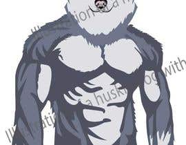 #6 para Illustration of a huskie dog with muscles de ariamul123