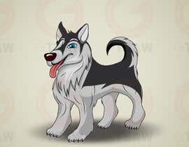 #8 para Illustration of a huskie dog with muscles de gtsaw