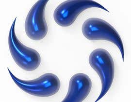 #22 for Make my attached logo 3D. I want them to be like teardrop shape. Color i want blue chrome look. by Alessiodr