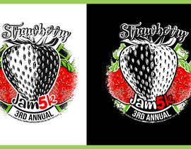 #16 para Design a T-Shirt for the Strawberry Jam 5k de RibonEliass