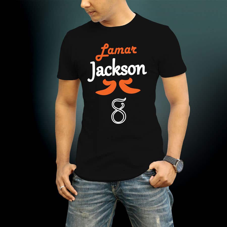 Bài tham dự cuộc thi #11 cho                                                 Lamar Jackson 8 Logo Tshirt
                                            