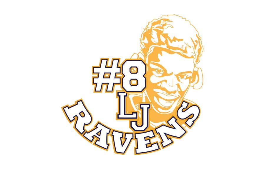 Konkurrenceindlæg #26 for                                                 Lamar Jackson 8 Logo Tshirt
                                            