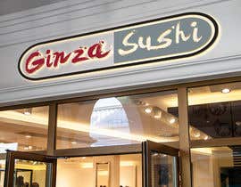 #15 para Logo design for new restaurant. The name is Ginza Sushi. 

We are looking for classy logo with maroon, Black and touches of silver (silver bc of the meaning). Would also like a brushstroke look but a highly visible name. de ashim007