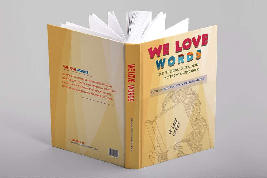 Contest Entry #10 for                                                 Book cover for We Love Words by Blue Mountain Writers' Group
                                            