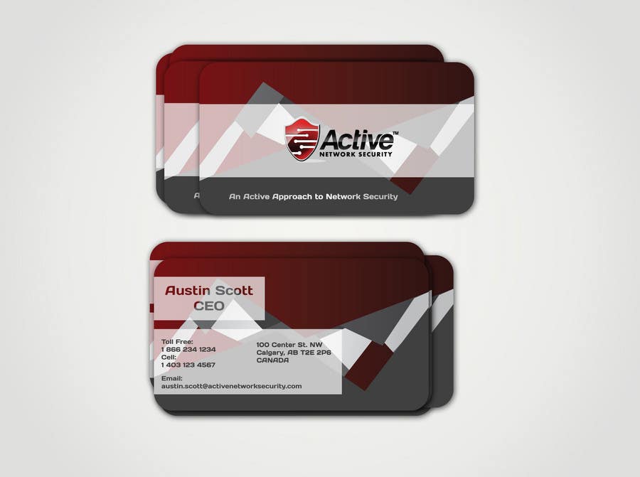 Contest Entry #62 for                                                 Business Card Design for Active Network Security.com
                                            