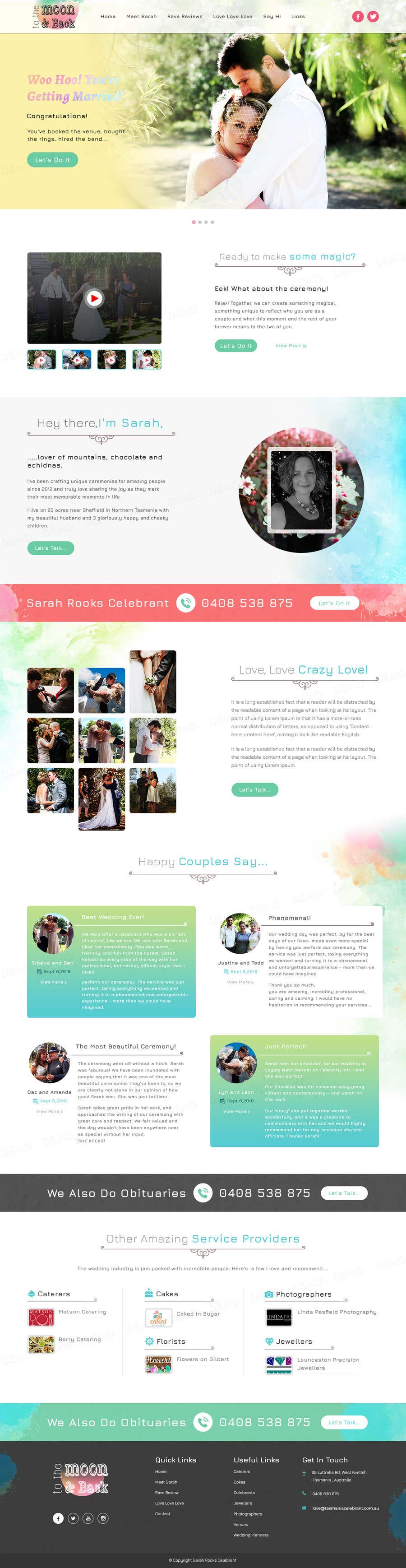 Participación en el concurso Nro.31 para                                                 Build a fresh, contemporary website for a marriage and funeral celebrant
                                            