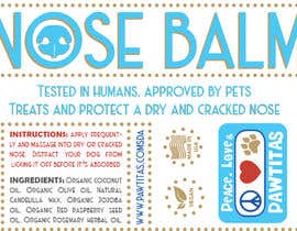 #16 for Design label for diferent organic natural dog balm for nose, paws and skin by Erok031