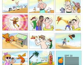Nambari 38 ya Storyboard and create a children&#039;s book around sunscreen/sunsafety na papadj