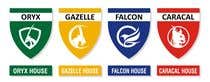 #17 para 4 School House Logos. We have Oryx (green), Gazelle (yellow), Falcon (blue) and Caracal (red). See image 1 for more details. Ive attached examples of online images. de dhannu