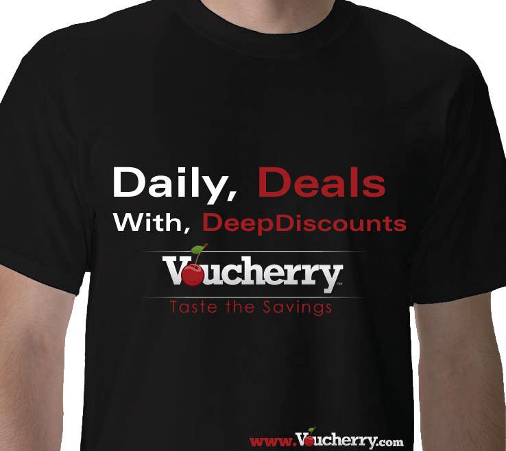 Wettbewerbs Eintrag #10 für                                                 T-shirt Design for Voucherry.com
                                            