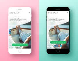 #150 para Mock Up Mobile Version of Existing Welcome Homepage (just first section) por Bkmraj