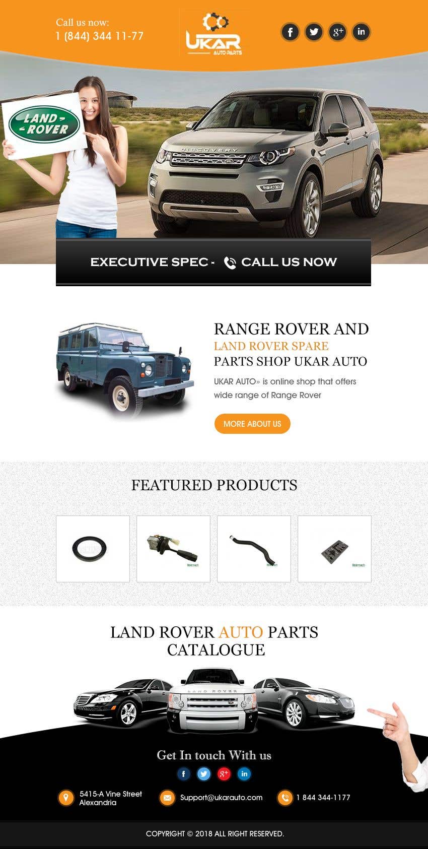 Contest Entry #2 for                                                 Email template design for online auto parts store.
                                            