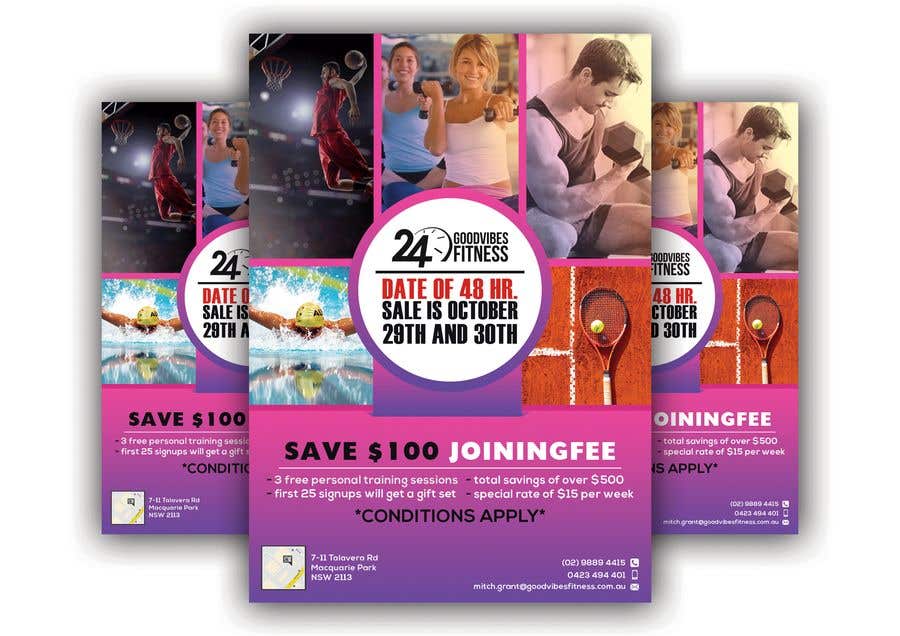 Contest Entry #44 for                                                 Design an A6 flyer for fitness
                                            