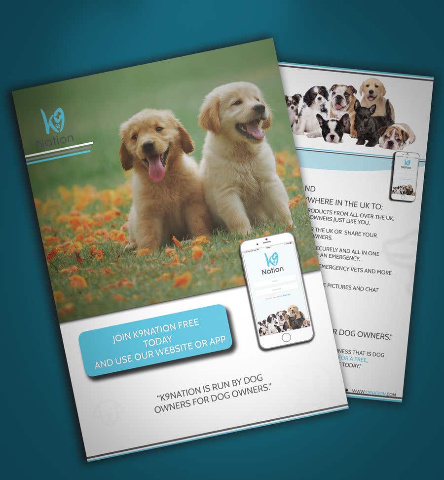 Intrarea #25 pentru concursul „                                                Design an eye-catching A5 flyer for print to attract dog owners attention
                                            ”