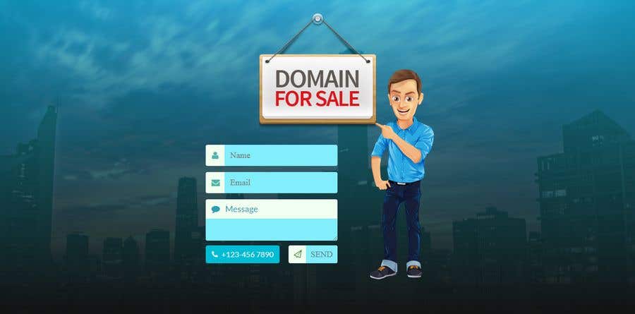 Proposition n°34 du concours                                                 Build a creative, single page "Domain for sale" HTML Template
                                            