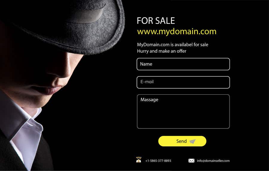 Contest Entry #41 for                                                 Build a creative, single page "Domain for sale" HTML Template
                                            