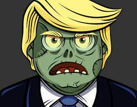 #7 for Caricature style vector of President Trump looking like a zombie by SoftwarSolution