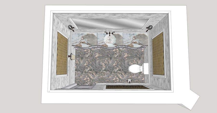 Zgłoszenie konkursowe o numerze #3 do konkursu o nazwie                                                 Powder room/ small washroom interior design
                                            