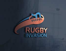 #48 สำหรับ I need a logo designed for a Rugby news website. 
Website name - Rugby Invasion

Logo Ideally consist of
RI (higher or lowercase)
Rugby Invasion 
Ruby ball or the shape
Rugby posts

Looking for vibrant colours โดย MRawnik